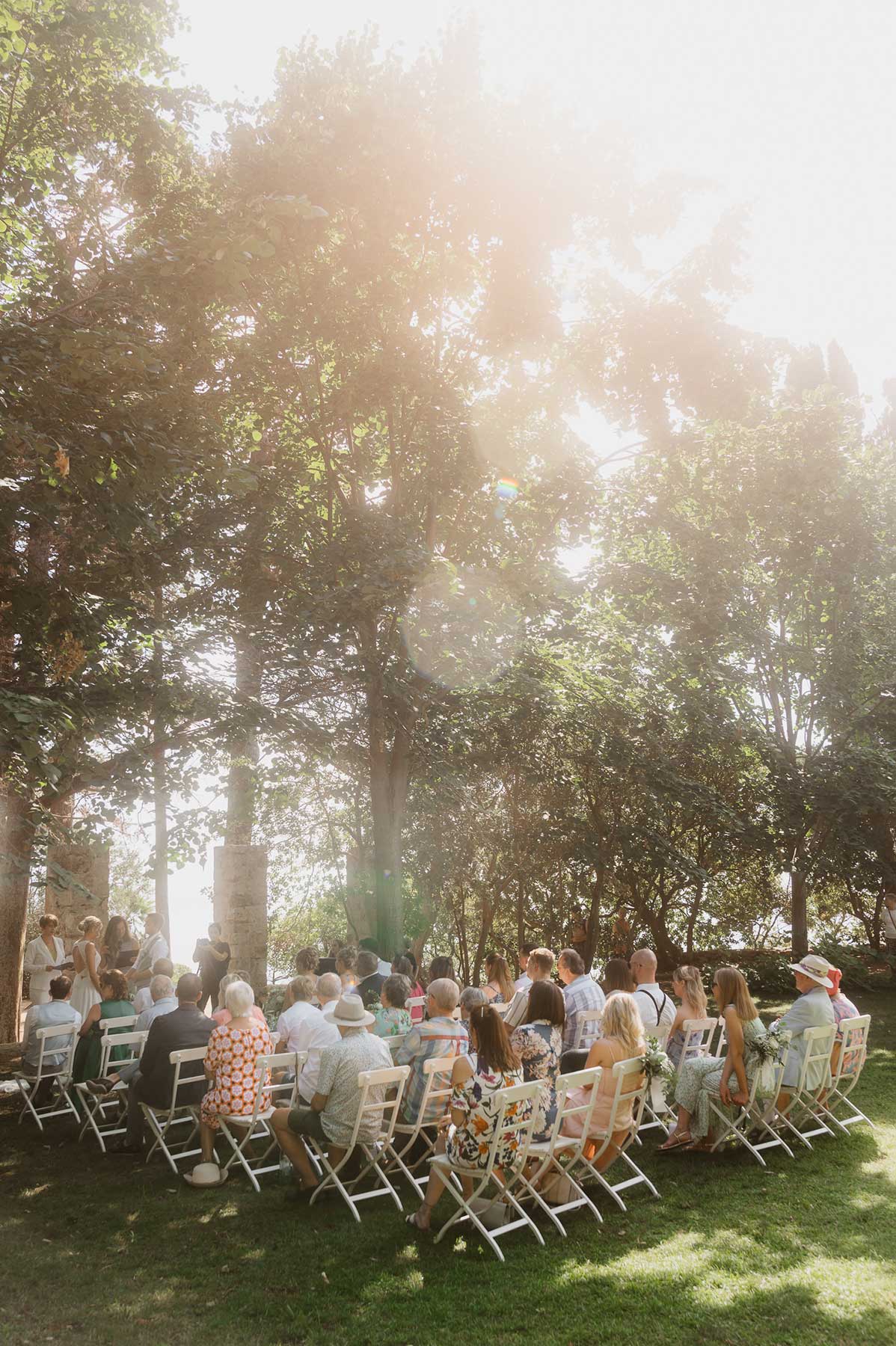 Island Lokrum wedding ceremony